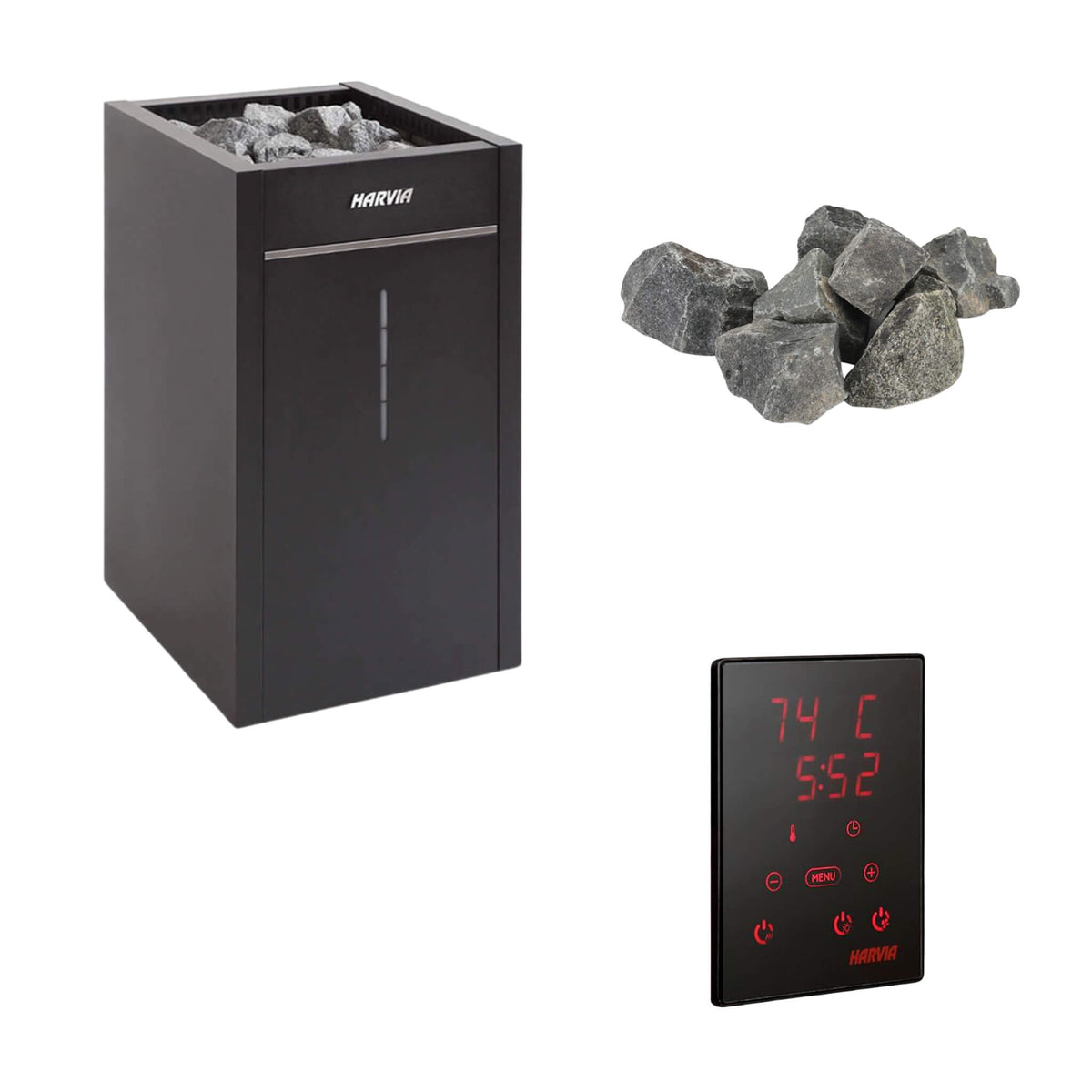 Harvia Virta UL Certified Electric Sauna Heater With Digital Xenio Control Panel And WiFi Remote Control [HL60/80/90/110E] (SAK67385)