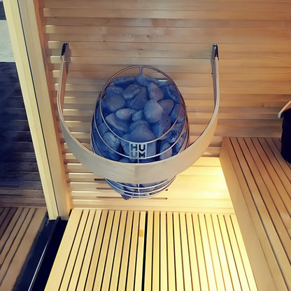 Huum Drop 240V SGS Listed Wall Mount Sauna Heater With UKU Local Digital Controller & Sauna Stones (SAK43120)