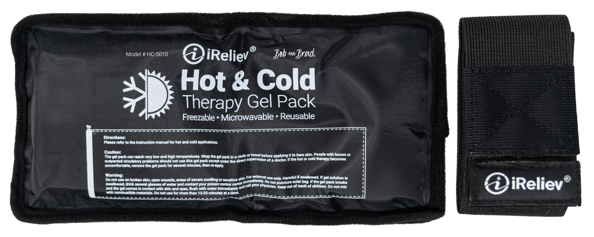Premium Reusable Hot and Cold Therapy Gel Pack with Securement Straps
