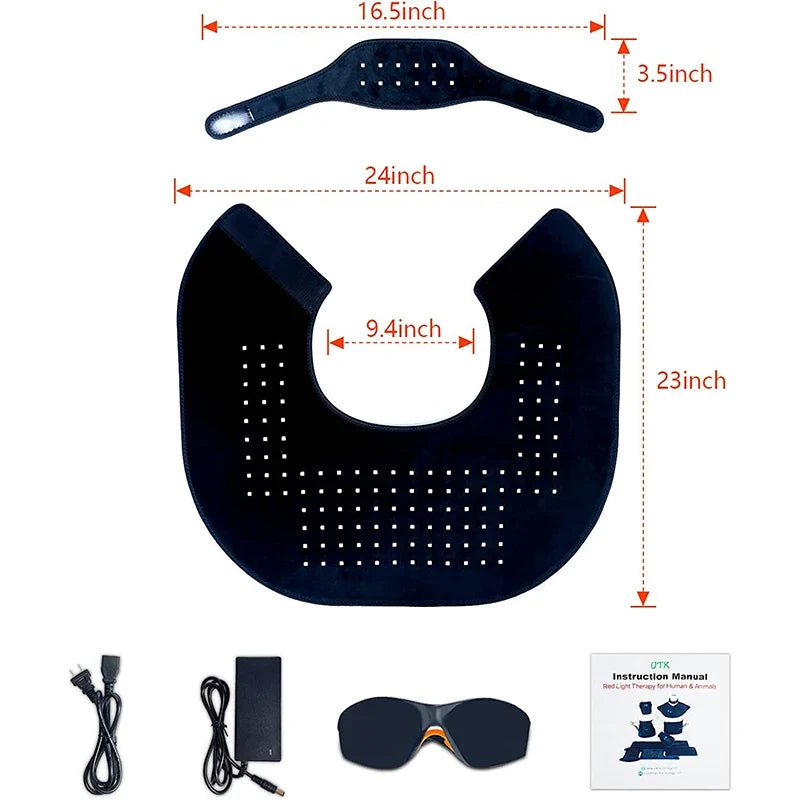 Red Light Therapy Wrap for Neck and Shoulder Pain Relief