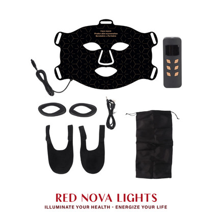 Red Nova Lights LED Face Mask – Red, Blue, Yellow & Near-Infrared Light
