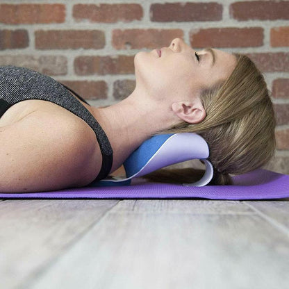Massage Pillow Support Cervical Pillow Pain Device For Cervical Relax Align Travel Rest Relief Spine Neck Traction Pain Relief and Cervical Spine Alignment Neck and Shoulder Relaxer Cervical Traction Device Neck Stretcher Cervical Spine Alignment