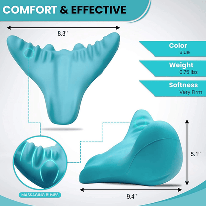 Neck and Shoulder Relaxer, Cervical Traction Device Acupressure Neck Shoulder Back Support Massage Pillow, Neck Stretcher Massager, Posture Corrector for Pain Relief, Cervical Spine Alignment