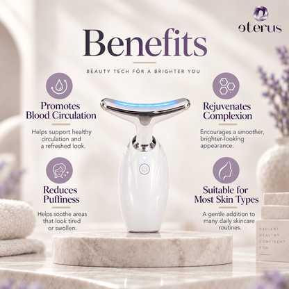 Neck & Face LED Therapy Massager- Skin Tightening & Anti-aging Device