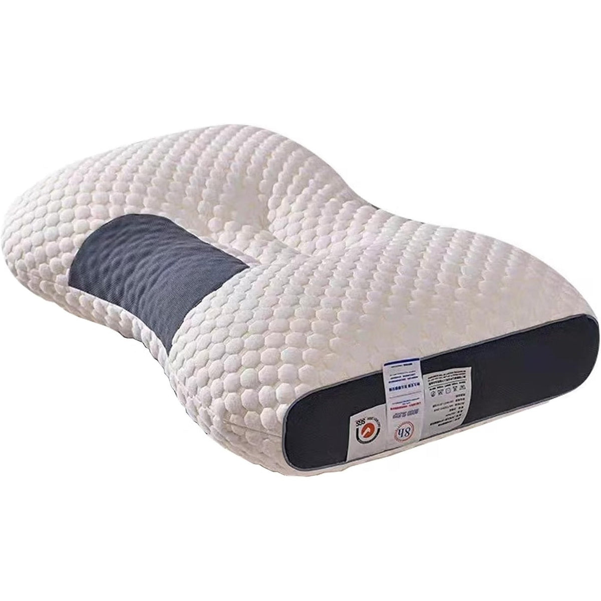 Knitted Antibacterial Cotton Massage Neck Pillow with Removable Cover