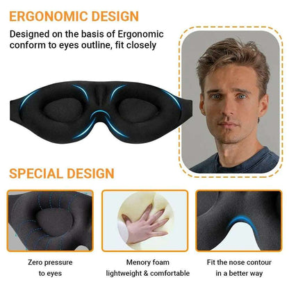 2 Pack 3D Eye Mask for Travel