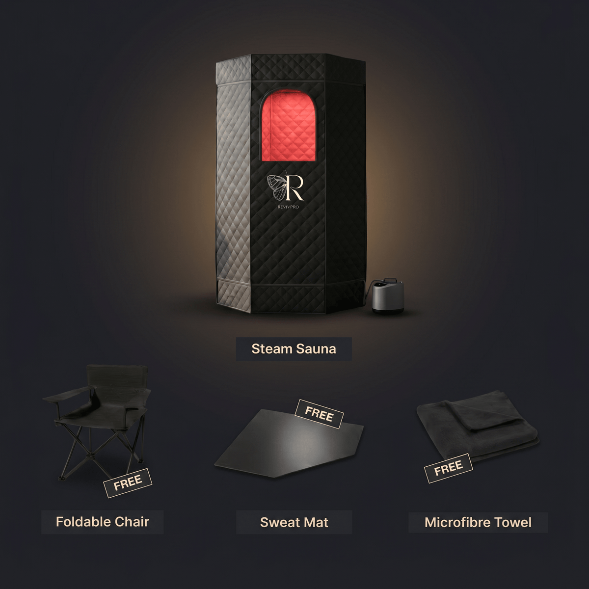 Red Light Therapy Steam Sauna | RevivPro