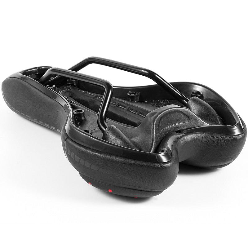 Bike Saddle Mountain Road Bike Seat PU Leather Gel Filled Cycling Cushion Comfortable Shockproof Bicycle Saddle Seat Cushion For Men Comfort Bike Saddle Anti-Slip Bicycle Saddle Waterproof Bicycle Seat For Mountain Bike Seat