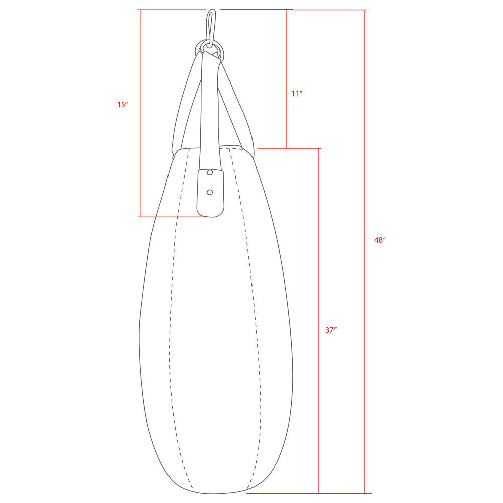 Revgear 60lb Tear Drop Bag - Heavy Punching Bag for Martial Arts - Free Shipping