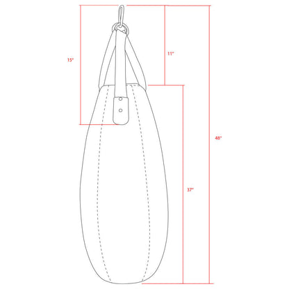 Revgear 60lb Tear Drop Bag - Heavy Punching Bag for Martial Arts - Free Shipping