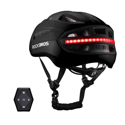 Smart Bike Helmet with Remote-Controlled Warning Lights