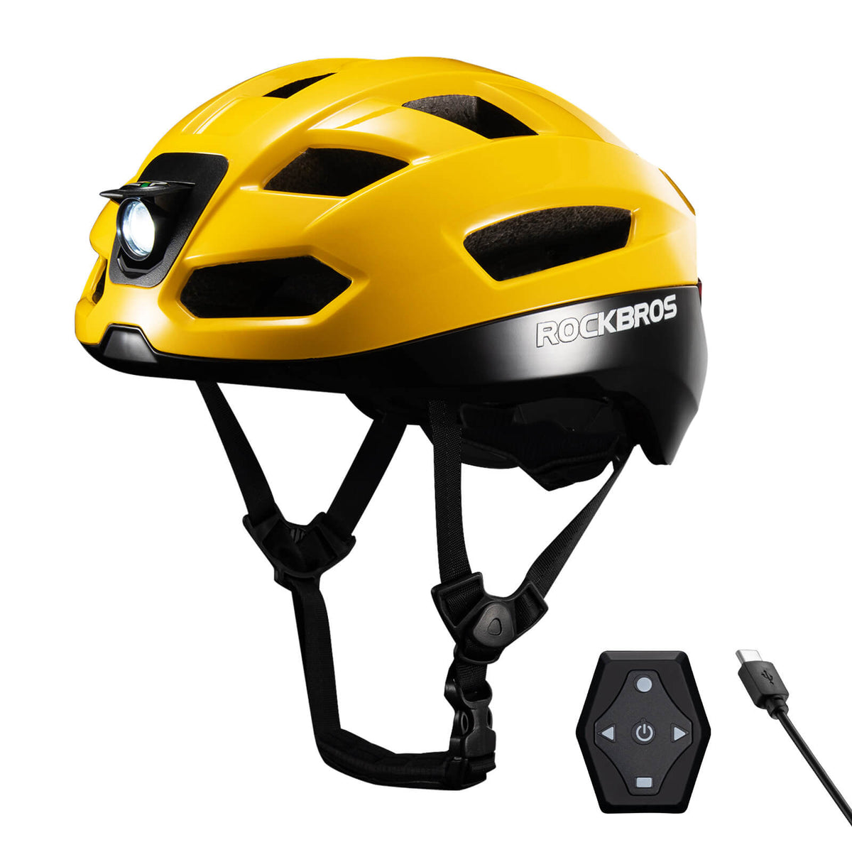 Smart Bike Helmet with Remote-Controlled Warning Lights