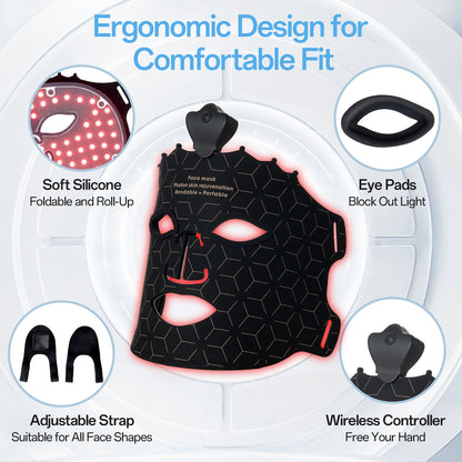 Shape Tactics Cordless 7-Color LED Light Therapy Facial Mask