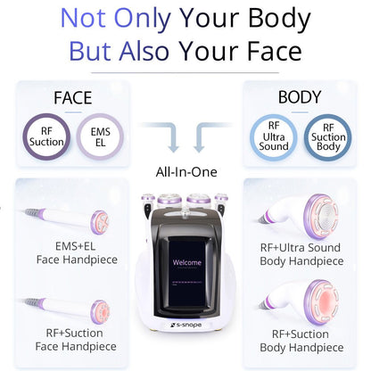 Shape Tactics S-Shape 30K Ultrasonic Cavitation & RF Vacuum Therapy System