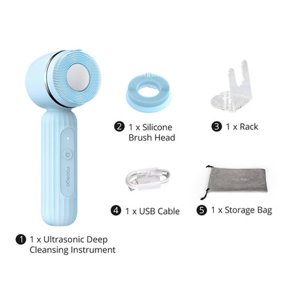 Shape Tactics Ultrasonic Face Cleanser with Positive Ions & Antibacterial Silicone