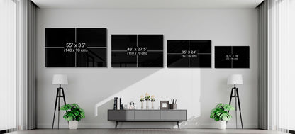 Golden Molten Moon Rower Sunset Glass Wall Art